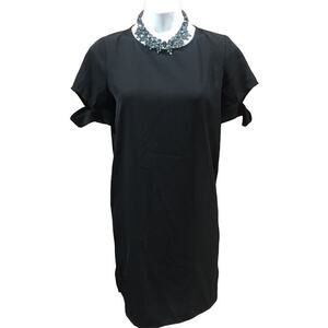 TOBI black shift dress Sz M Short Sleeve Little Black Dress